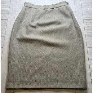 RALPH LAUREN Purple Label RARE Made In USA VTG 80s Wool Cashmere Lined Skirt 10